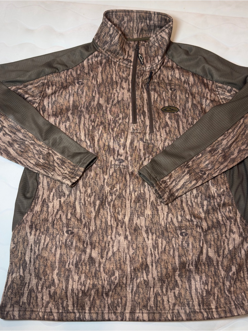 Drake Performance Quarter-Zip Hunting Jacket in Brown Camo